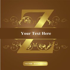 Vector of Letter in the old vintage style ABC concept N3