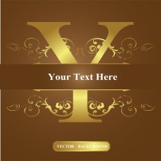 Vector of Letter in the old vintage style ABC concept N4