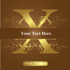 Vector of Letter in the old vintage style ABC concept N5
