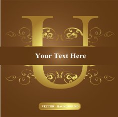 Vector of Letter in the old vintage style ABC concept N8