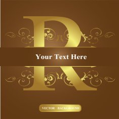 Vector of Letter in the old vintage style ABC concept N11