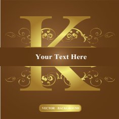 Vector of Letter in the old vintage style ABC concept N12