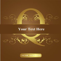 Vector of Letter in the old vintage style ABC concept N13