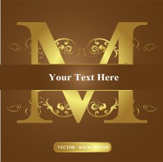 Vector of Letter in the old vintage style ABC concept N17