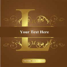 Vector of Letter in the old vintage style ABC concept N18