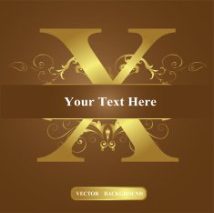 Vector of Letter in the old vintage style ABC concept N21