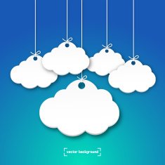 Abstract speech bubbles in social network N6