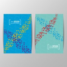 Modern flyers book cover report brochure For site banners