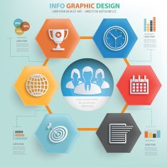 Business info graphic design vector N2