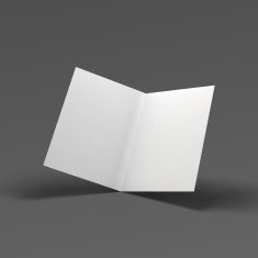 Blank fold paper brochure