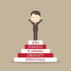 Successful businessman illustration