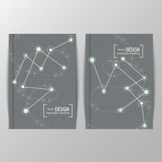 Modern flyers book cover report brochure for promotion