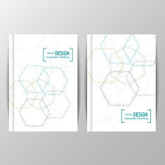 Modern flyers book cover report brochure templates