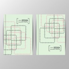 Modern flyers book cover report brochure templates N2