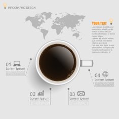 infographic coffee vector