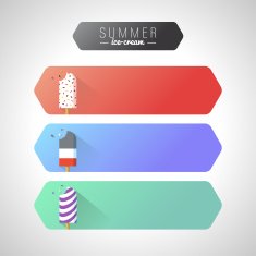 Design Illustration Concepts Stickers Summer Ice Cream