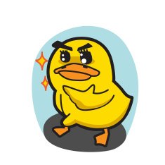 HANDSOME DUCK VECTOR CARTOON 71