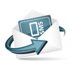 Open envelope Send sms concept with arrow and paper sheet