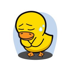 DUCK SAD VECTOR CARTOON Set 5 Free Image Download