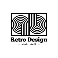 Vector modern black abstract logo Q and B letters logotype