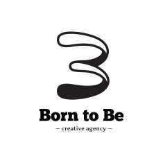 Vector modern creative B letter logo Abstract black and white