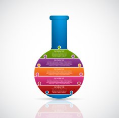 Chemical and science infographic design concept