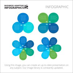 Circular and petal diagrams template