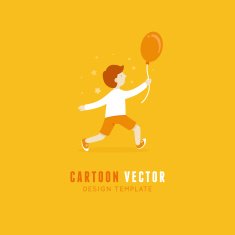 Vector logo design template and cartoon mascot N3