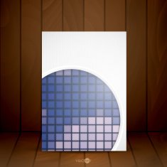 Abstract Background With White Paper Circles