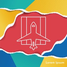 airplane line icon N3