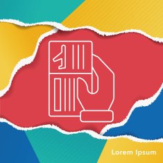 airplane ticket line icon N3
