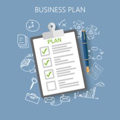 Business plan Flat vector illustration N2