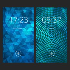 Mobile interface wallpaper design Set of abstract elegant backgrounds N2
