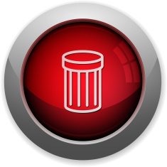 Red trash button