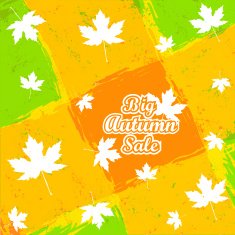 Big Autumn Sale Autumnal Maple Leaf background N2