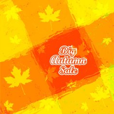 Big Autumn Sale Autumnal Maple Leaf background N4
