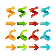 Isolated triangle polygonal arrows set N4