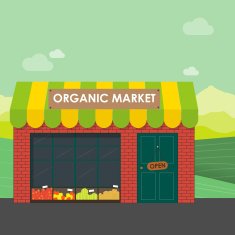 Organic market concept