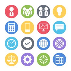 Business icons set N5