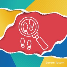 Looking for clues line icon