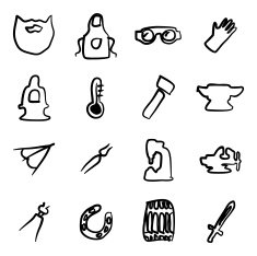 Blacksmith Icons Freehand