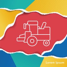 cargo truck line icon N2