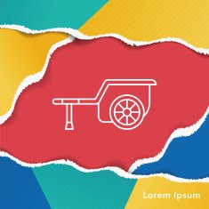cargo truck line icon N6