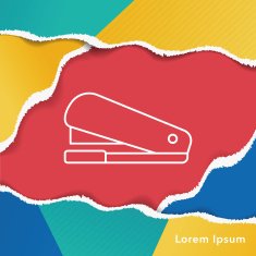 Stapler line icon