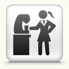 Square Button with Coffee Break N2