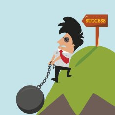 Businessman and burden