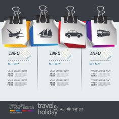 Abstract travel holiday transportation element template
