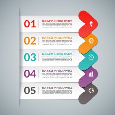Arrow infographic design elements