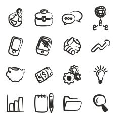 Manager Icons Freehand