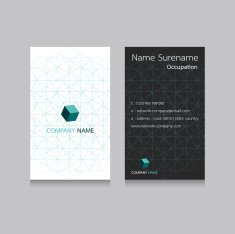 abstract name card N4